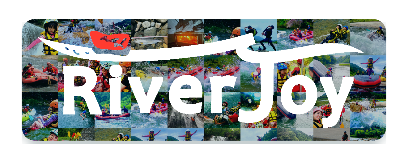 リバージョイのアクティビティ写真で作ったRiver Joyロゴ